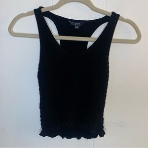 Black Soft & Sexy Ribbed American Eagle Tank Top